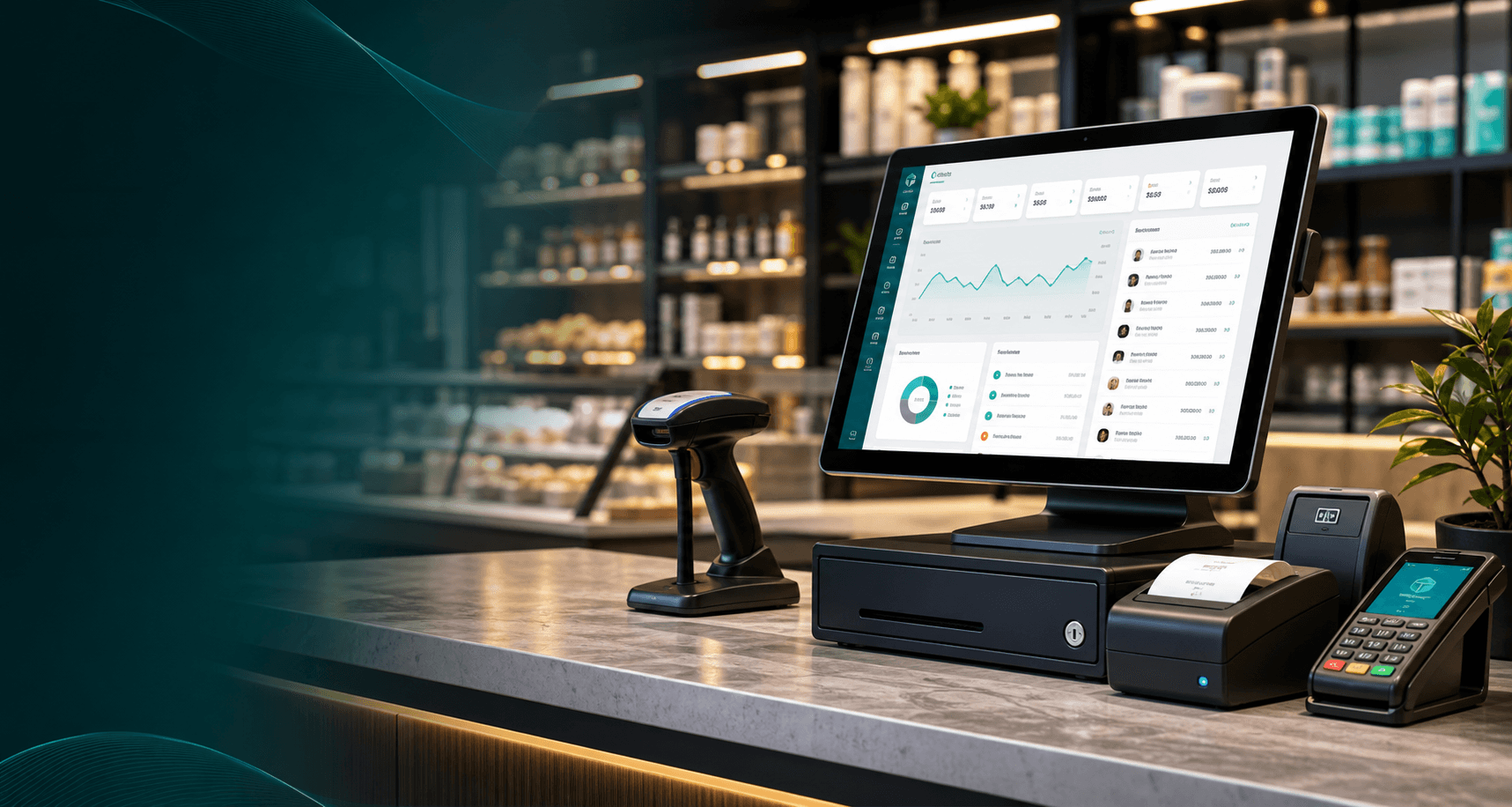 TRIMS POS tablet interface